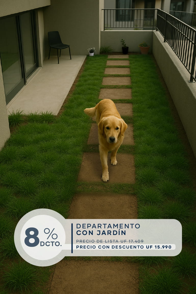 Departamento con Jardin